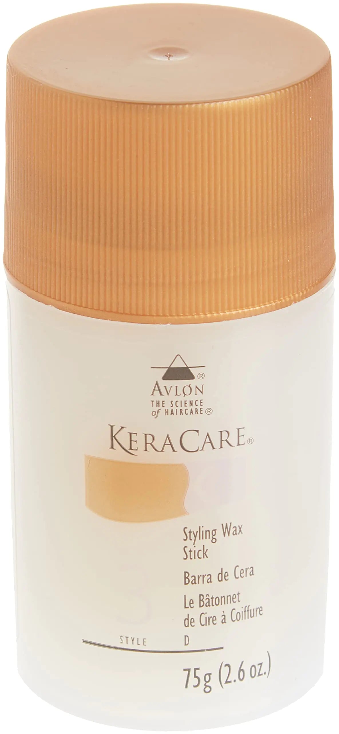 KeraCare Hair Wax Stick - 2.6 ounce - Castor Seed Oil - for Flyaways and Frizz - For All Hair Types - Slicked Back looks, Spikes, Braids, Twists, Tames Flyaways and Frizz, Wigs 2.6 Ounce (Pack of 1)