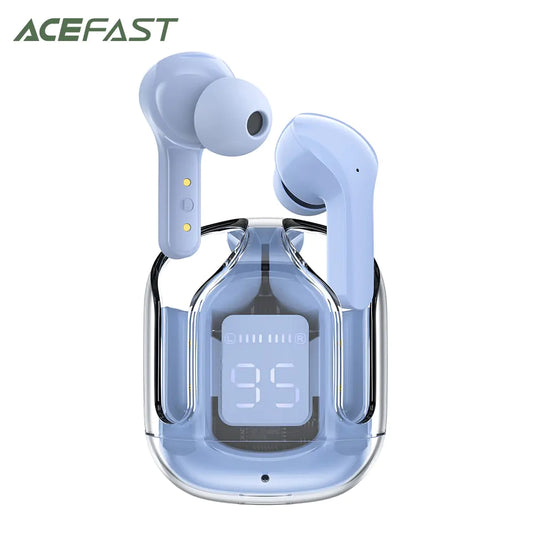 ACEFAST T6 TWS Earphone Wireless Bluetooth 5.0 Headphones Sport Gaming Headsets Noise Reduction Earbuds with Mic + Free cover