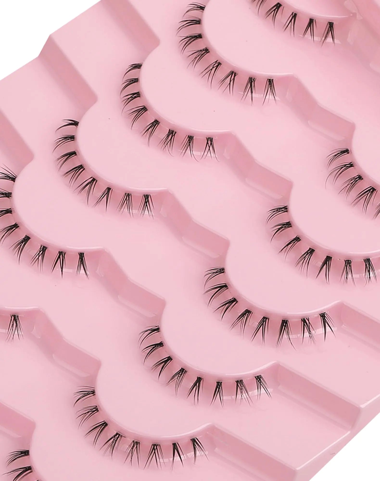 Bottom Lashes Clear Band Wispy Lashes Short C Curl Lower Lashes Natural Under Lashes Pack Jiocolor Cute Bottom Eyelashes 7 Pairs R3