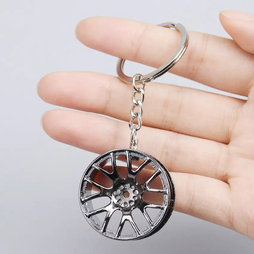 Wheel Rim Hub Tuning Keychain