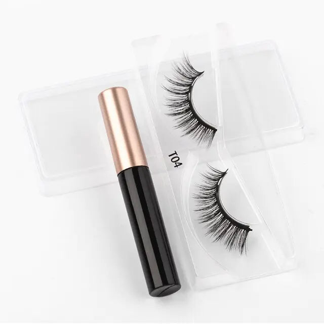 New 1/3Pairs Magnetic Eyelashes False Lashes