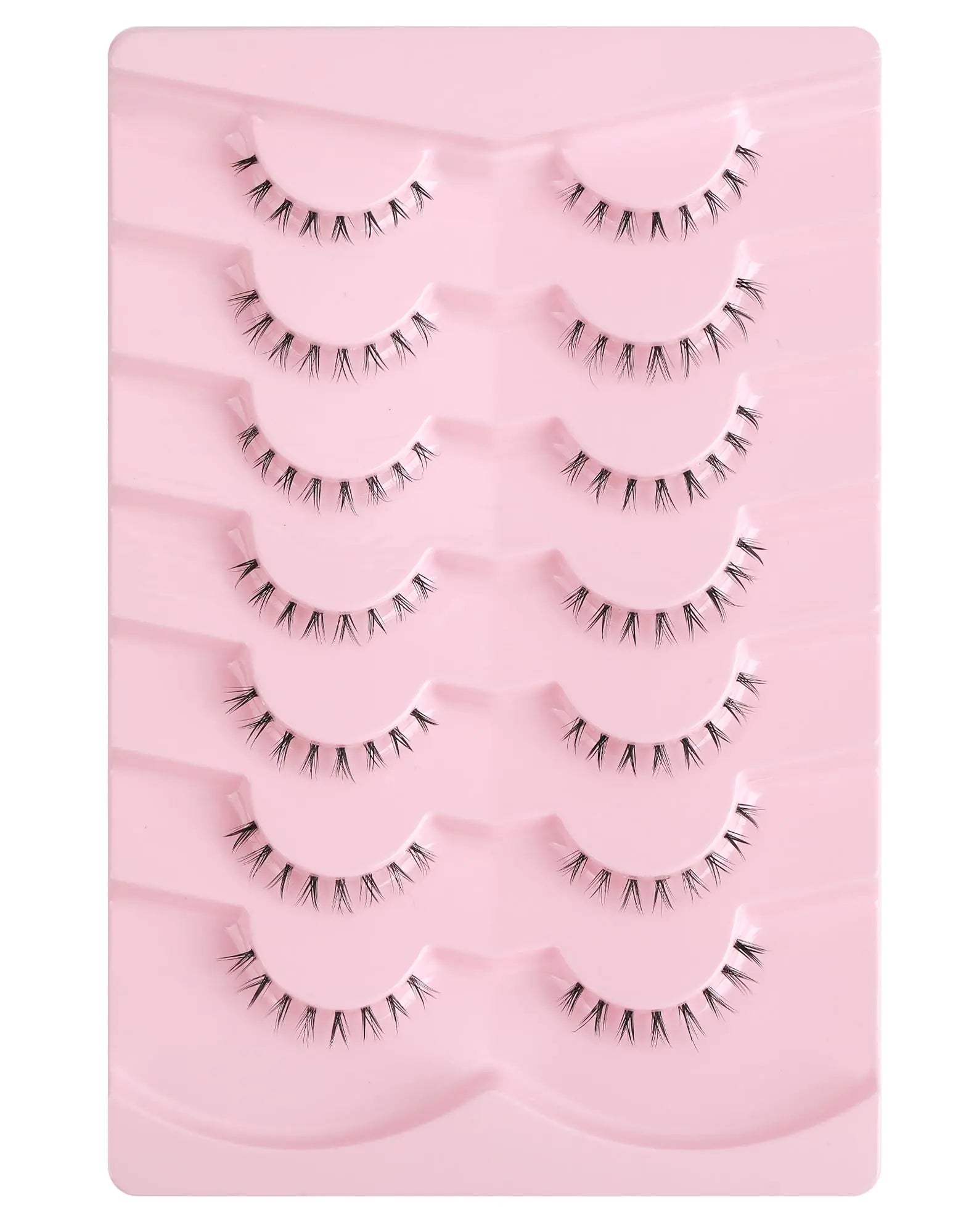 Bottom Lashes Clear Band Wispy Lashes Short C Curl Lower Lashes Natural Under Lashes Pack Jiocolor Cute Bottom Eyelashes 7 Pairs R3