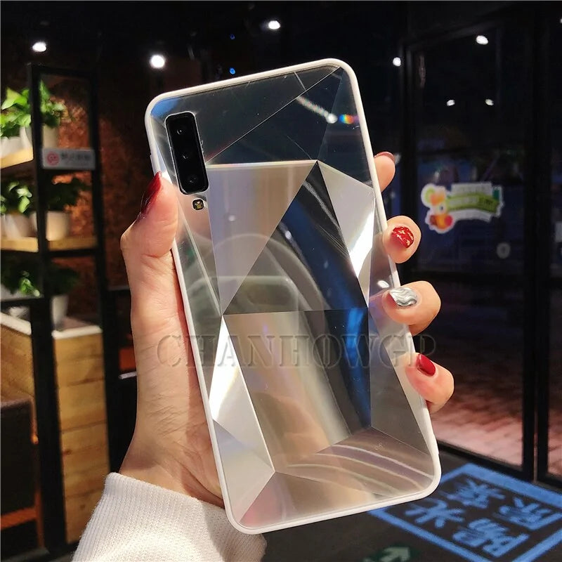 Diamond Mirror Case For Samsung J Series