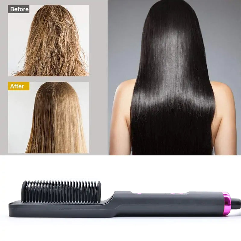 Straightening & Curly Iron Brush