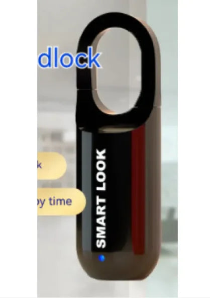 Smart Fingerprint Padlock with USB Charging