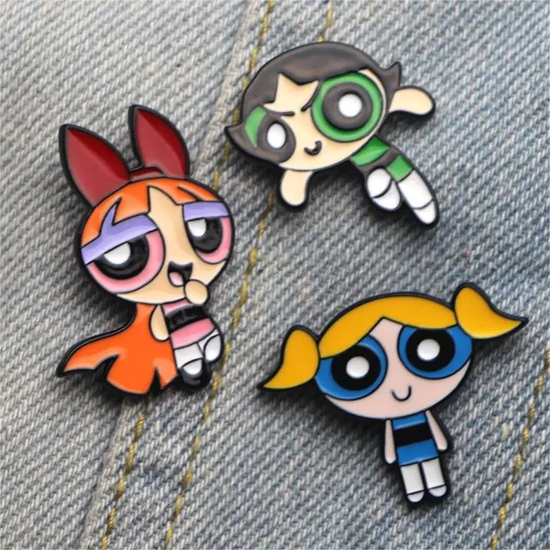 Powerpuff Girls Metal Pin