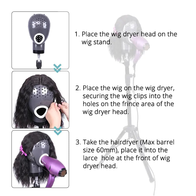 Wigs Head Drying Unit