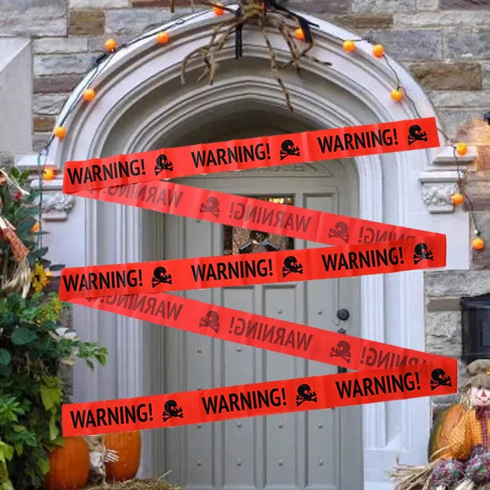 Halloween Warning Caution Tape - Warning Line Halloween Decoration